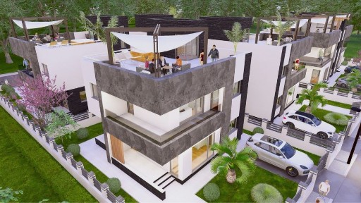 Casă Individuala Mediteraneana Acoperis-TERASĂ ! Rediu !