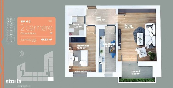 Apartament 2 camere | Proiect nou | Titan Bd. 1 Decembrie Comision 0%