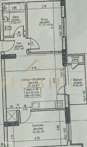 Apartament 3 camere, semifinisat, bloc nou, zona Bmw-Vivo