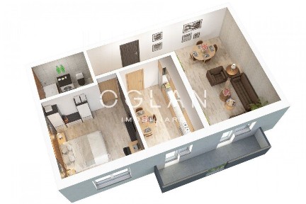 Apartament 2 cam nou, 56mp Doamna Stanca 0% Comision