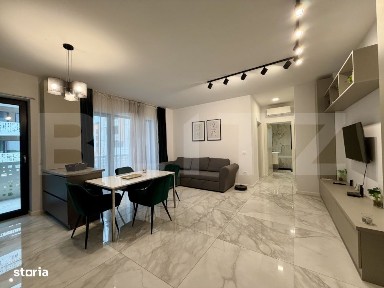 Apartament de 2 camere, 54 mp, complet mobilat, in ansamblu de lux -