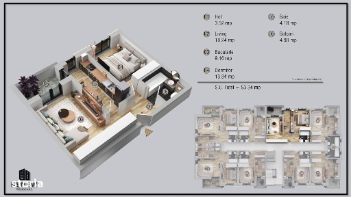 Ap. 2 cam. aprilie 2026 zona Militari Residence