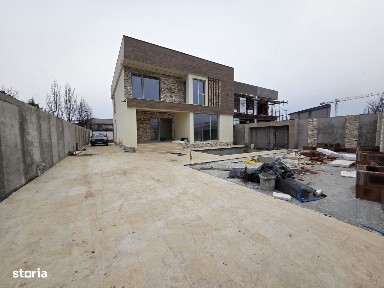 Vilă modernă Bragadiru piscină overflow 5 camere birou inc pardoseala