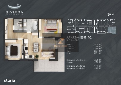 Apartament nou, 3 camere in complexul Riviera Oradea