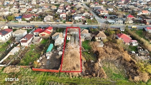 Teren intravilan 1052mp cu casa renovabila de cărămidă Tuzla