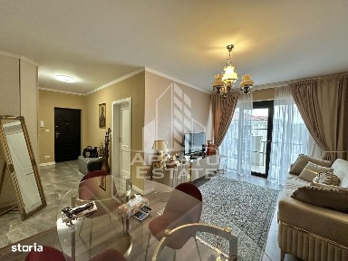 Apartament de lux cu 2 camere, mobilat la etajul 1 in Giroc la asfalt.