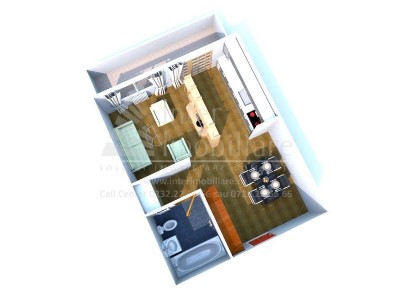 Apartament 2 camere Copou, 55 metri, etaj 2 Cod:162824