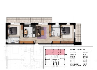 Recomandam! Locuinta cu 3 camere in bloc nou, finisat complet, etaj 1