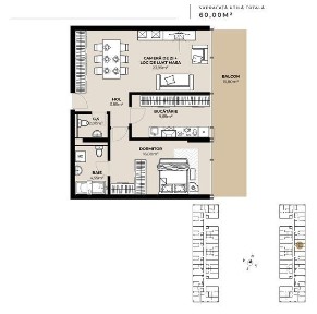 Vând apartament 2 camere.