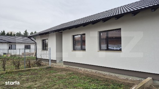 Casa cu 4 camere semifinisata, 92 mp, teren 400 mp, in Vetis