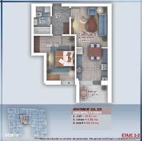 AP. 2CAM. LIVING OPEN-SPACE,BLOC P+4/ PT LOCUINTA SAU INVESTITIE!