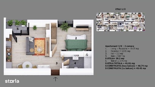 Apartament 2 camere 23 August LIDL | Proiect nou Preturi promotionale