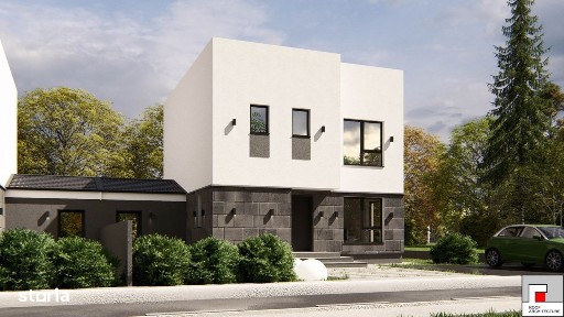 Imobiliare Domnesti case noi de vanzare toate utilitatile p+1 + garaj