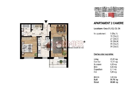 Oportunitate Investitie ! Popesti Leordeni - Apartament 2 camere -
