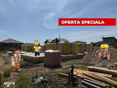Duplex, 4 camere, 115mp utili, 350 mp teren, garaj - Mosnita Noua