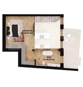Refugiu urban 2 camere cu dressing walk-in - EAS Residence