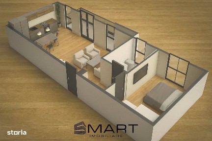 Apartament nou cu 2 camere decomandate zona Calea Surii Mici