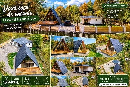 Două case de vacanță, teren 750 mp, Campina,Voila,Baraj Paltinul