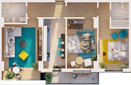 Apartament 3 cam - Constanta - zona Energia Residence