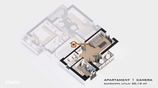 Apartament 2 camere Rediu