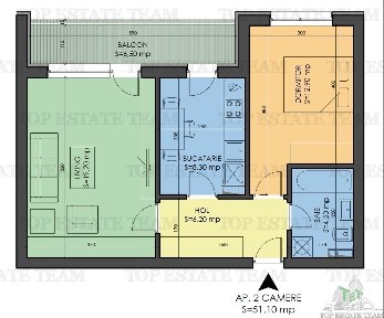 Apartament 2 camere cu tavan 3 metri in Prel.Ghencea - ultimele 2 unit