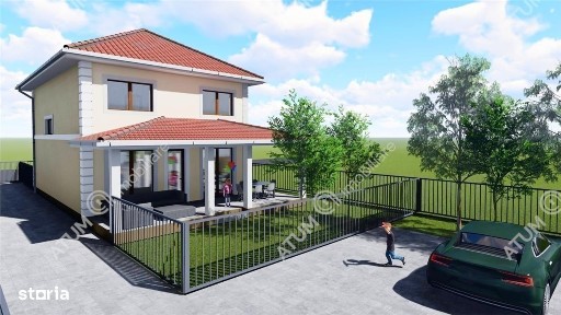 Casa individuala in Selimbar 4 camere decomandate si 420 mp teren