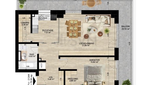 Apartament 3 camere I Gemina by the lake