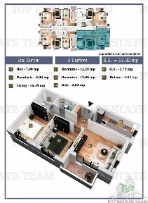Apartament 3 camere cu finisaje premium si toate utilitatile in Cartie