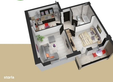 Apartam. 2 camere Bucium-800m in spate la Lidl,et.3 cu pod Cod:157967