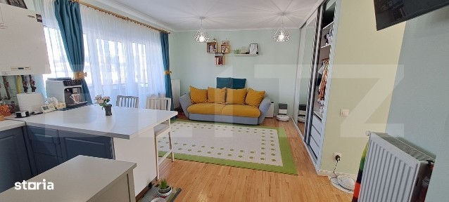 Apartament cu 2 camere, 44 mp, etajul 1 din 2, parcare cu CF, zona Tin