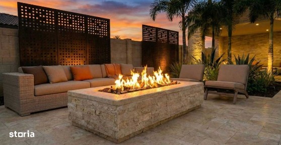 Casa premium pe parter cu piscina si fire pit, Domnesti