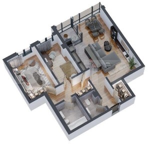 Apartament 3 camere, 82mp, Dacia