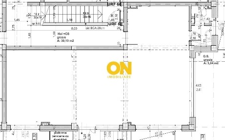 Spatiu nou de birouri, 80,5 mp + boxa de 12 mp, Centru