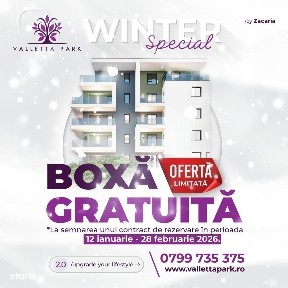 Apartament 3 camere cu terasa, 2 bai - Bloc cu lift - Valletta Park
