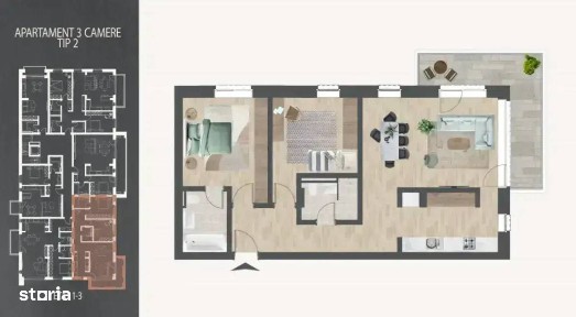 Apartament 3 Camere Decomandat Nicolae Teclu 8 Minute Metrou - Scoala