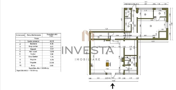 Spatiu comercial de inchiriat - compartimentat - 125 mp - Manastur