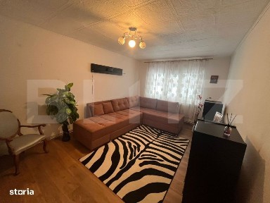 Apartament 3 camere decomandat, mobilat si utilat la parter