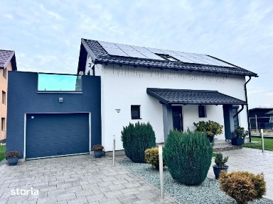 Casa moderna, complet mobilata, cu panouri solare, jacuzzi,aproape de