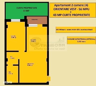 Apartament 2 camere nou, Iasi Valea Lupului, incalzire in pardoseala