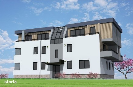 Apartament semifinisat intr-un imobil nou - etaj 1, cu balcon si par