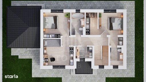 Casă individuală 5 camere | cu rate direct la dezvoltator| Lângă Sibiu