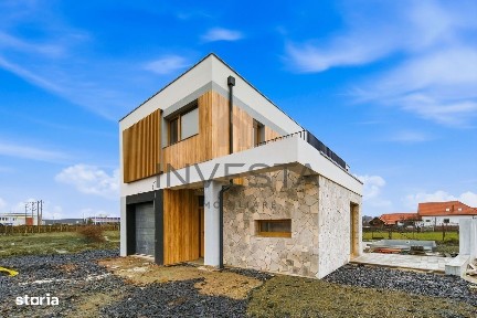 Casa individuala nZEB cu piscina, 501 mp teren, 160mp utili, Sanicoara