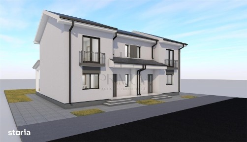 Duplex 4 camere - dormitor la parter - teren 370 mp
