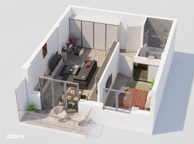 Apartament cu 2 camere 51.58MP in FLORESTI | PARCUL POLIGON