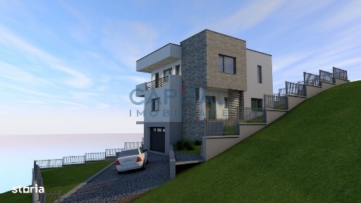 Vila superba, 5 cam, D+P+E, garaj, panorama frumoasa!