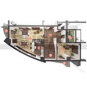 Penthouse pe 2 niveluri de vanzare, 200 mp utili
