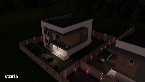 Casa vila moderna 5 camere dormitor parter 3 bai inc pardoseala