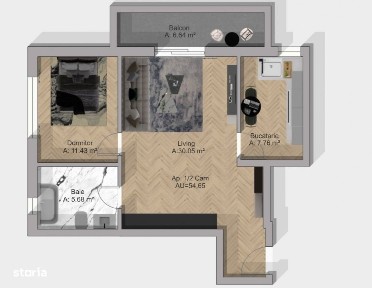 Apartamente 2 camere | 55mp | Balcon | Bloc nou | Garaj | Terra!
