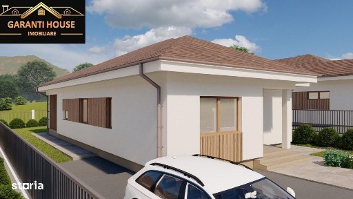 Zona Vrancei, casa pe un singur nivel, semifinisata, 173 000€