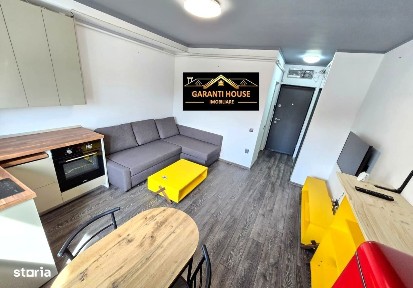 Str. Nucului, garsoniera mobilata si utilata, parcare, 200€/Luna
